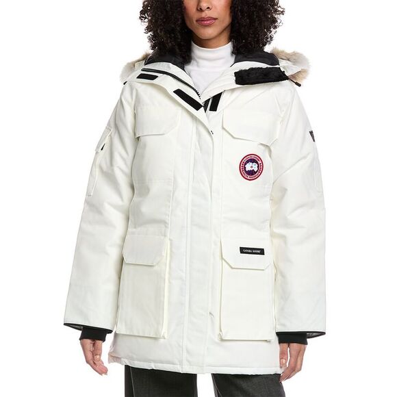 Canada Goose WomensExpedition Parka Heritage Parka White